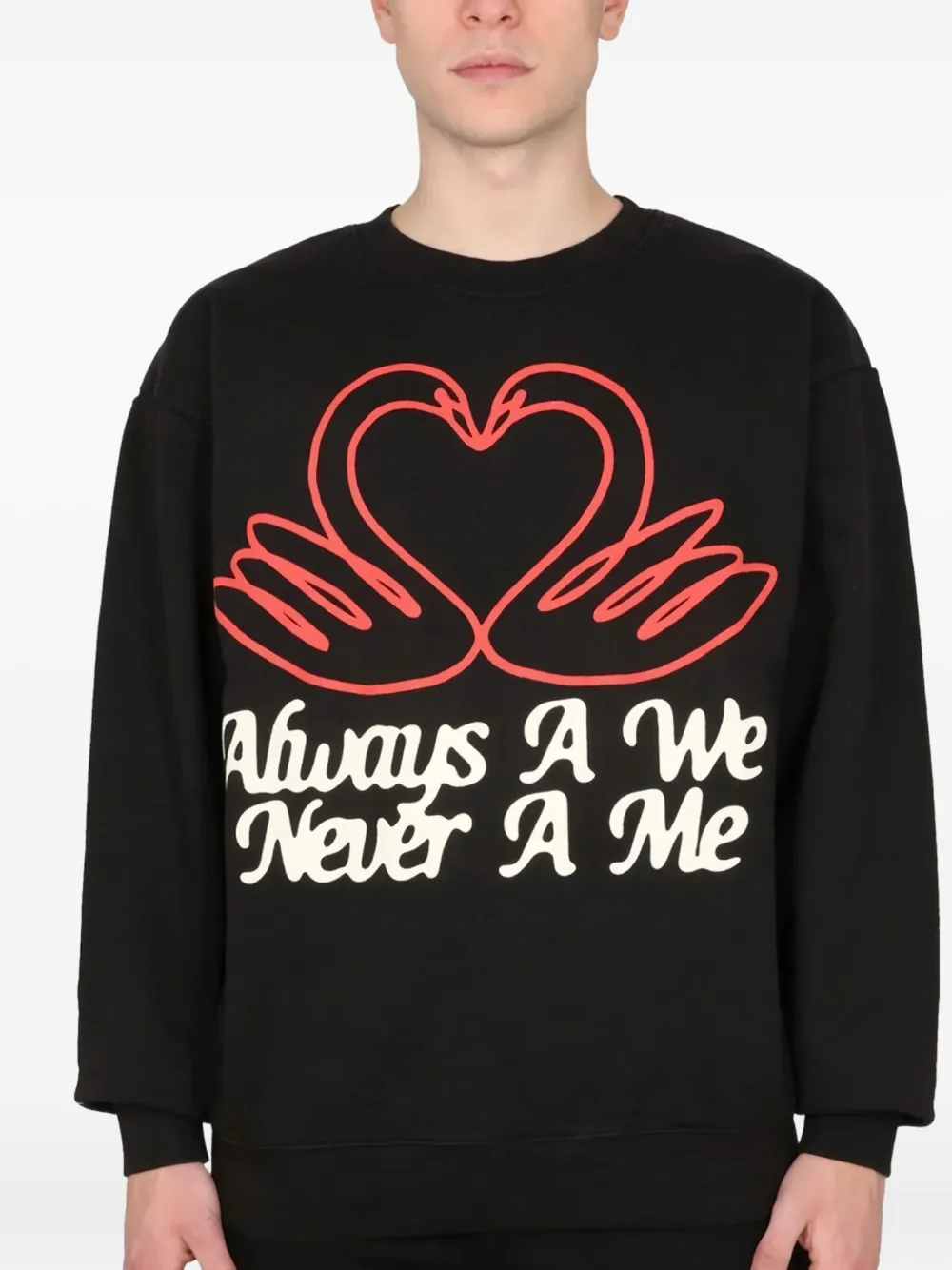 MARKET swan-graphic sweatshirt - ブラック MARKET swan-graphic sweatshirt - ブラック