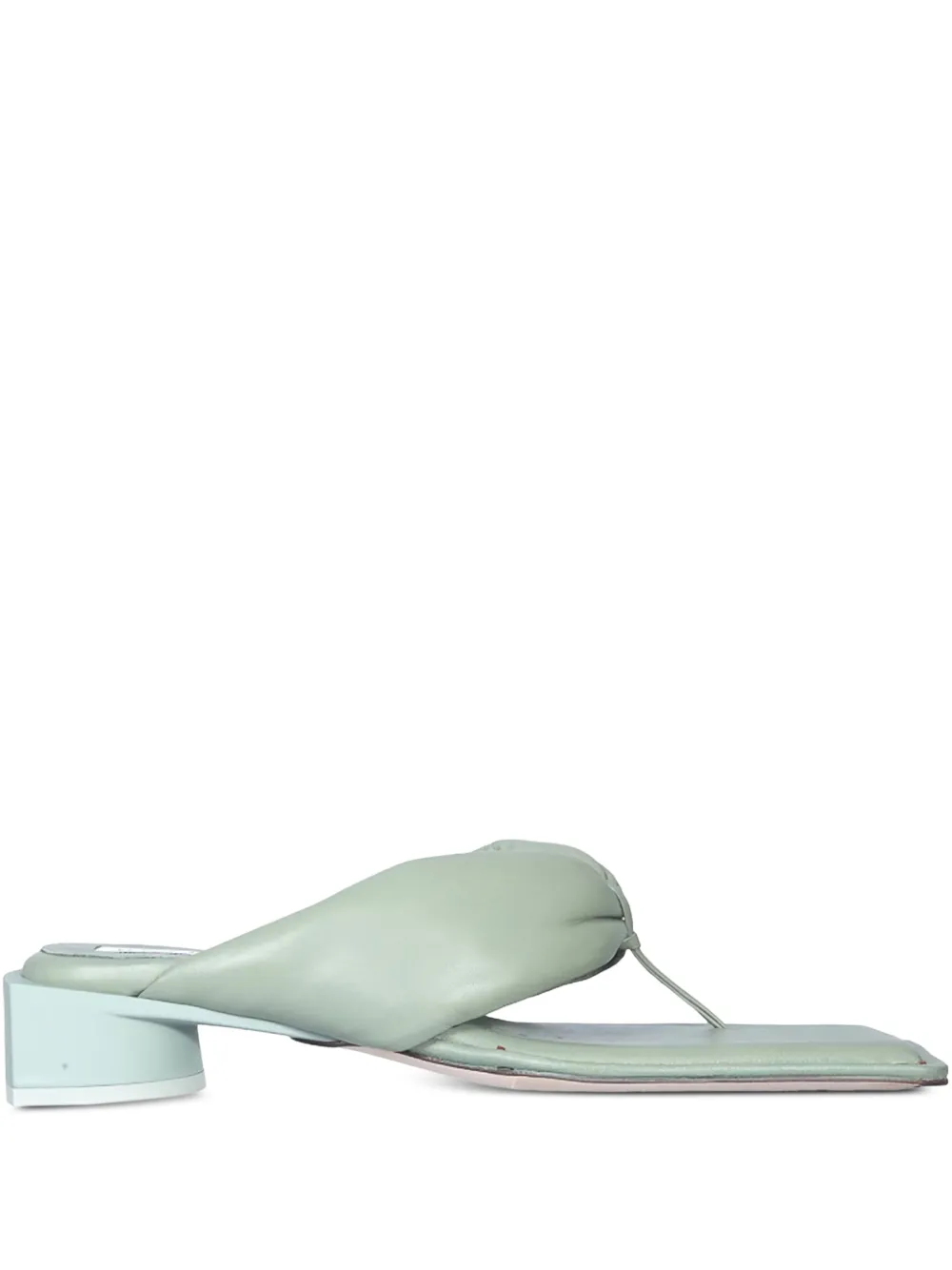 Miista 30mm knotted heeled sandals Groen