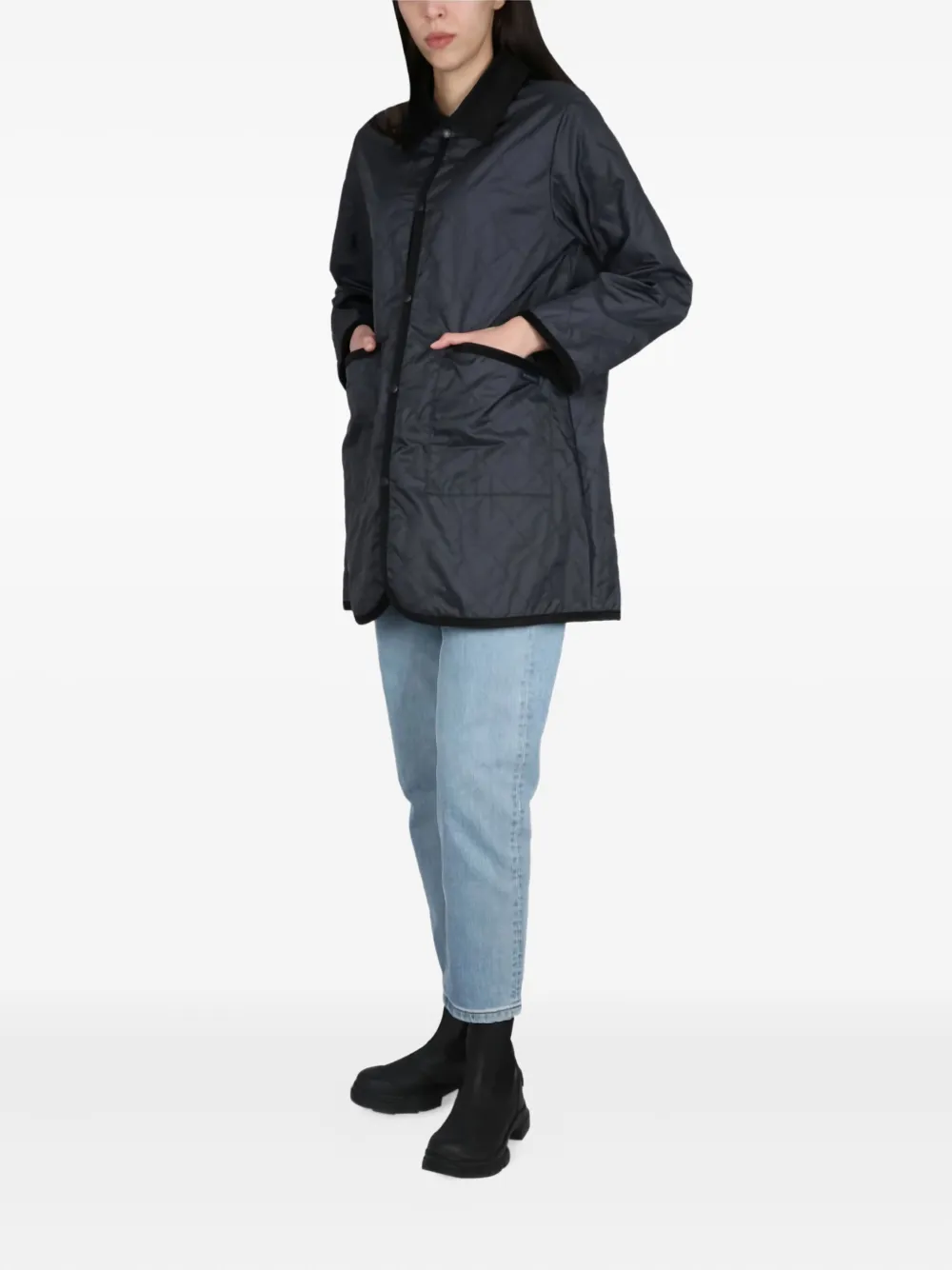 Lavenham quilted-pattern coat | Single Breasted Coats | Image 2