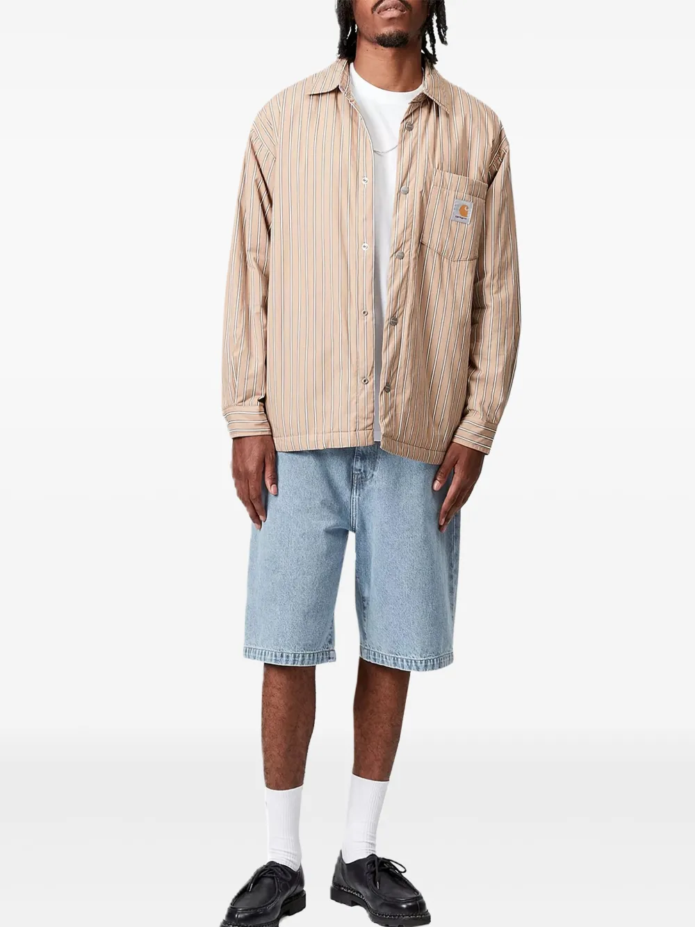 Carhartt WIP Landon denim shorts Blauw