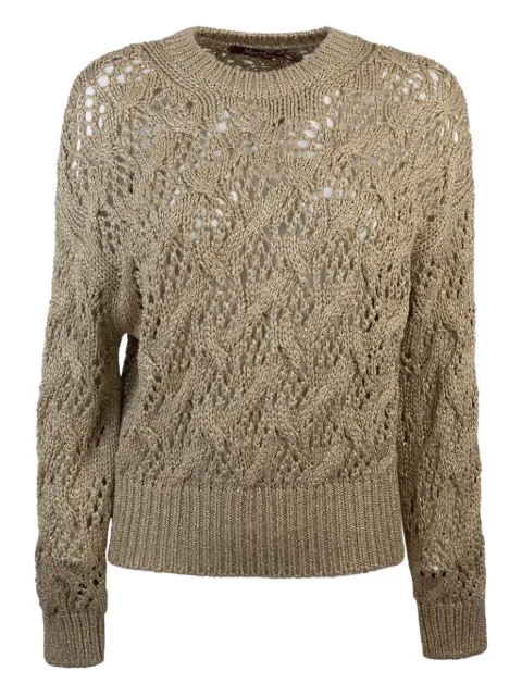 Max Mara geometric-pattern knit sweater