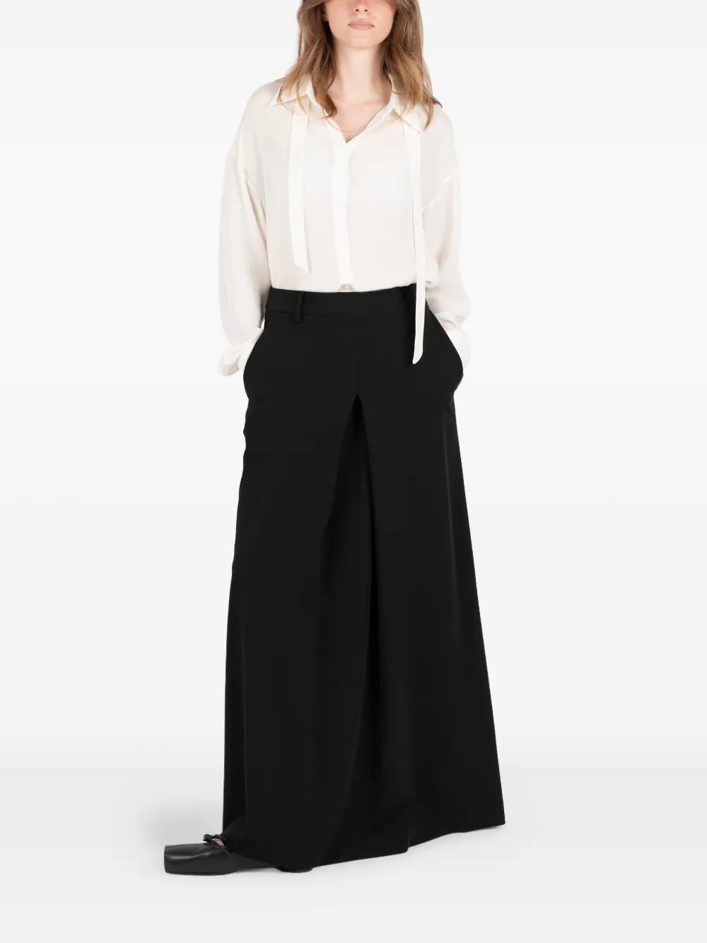 Société Anonyme Maxi-rok met geplooid detail Zwart
