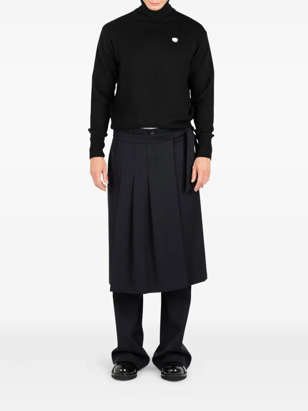 Société Anonyme Geplooide midi-rok Blauw