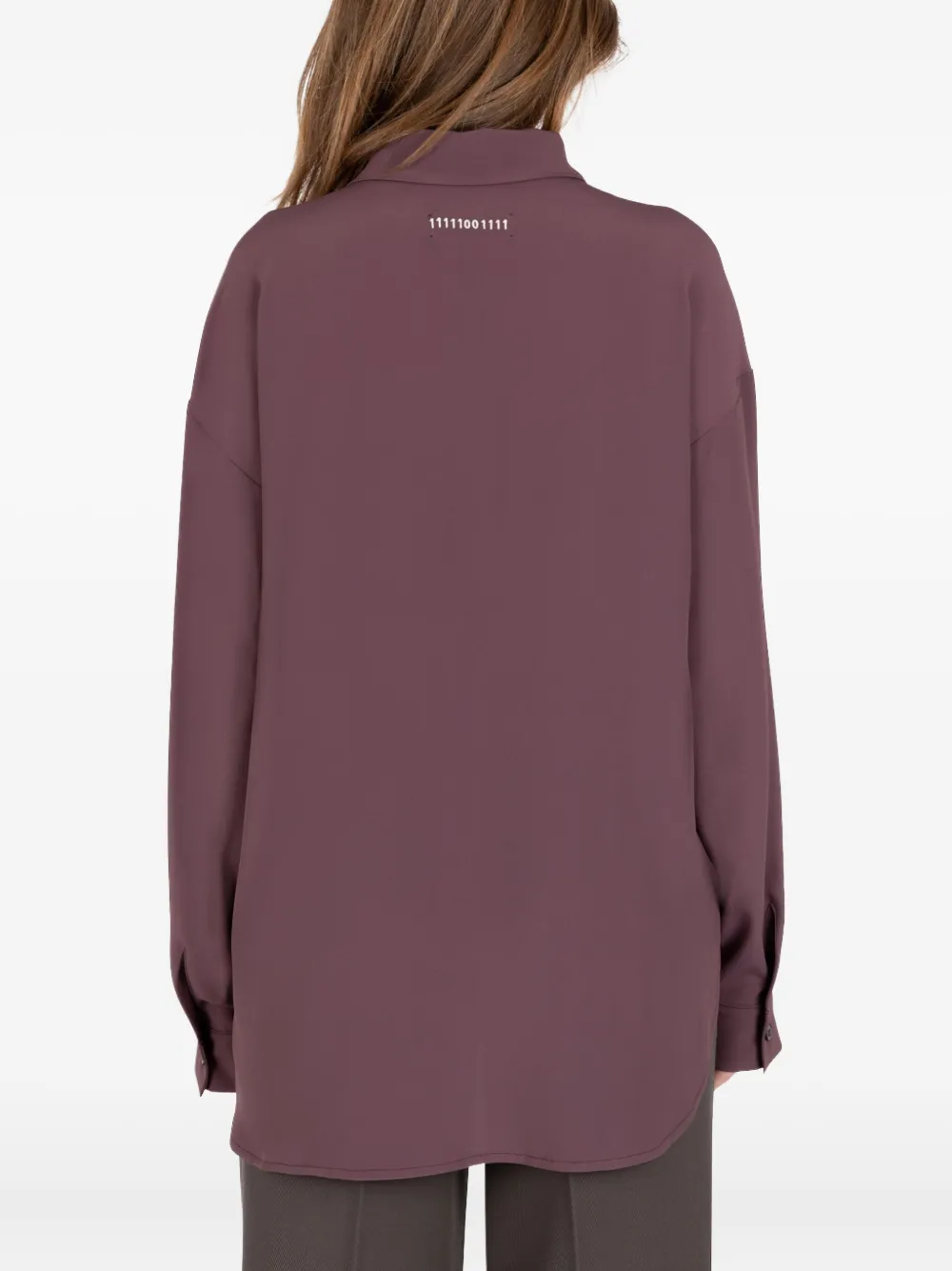 Société Anonyme Blouse met strik en lange mouwen Paars
