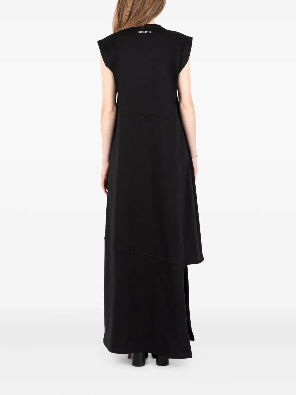 Société Anonyme Trinity Pocket asymmetrische maxi-jurk Zwart