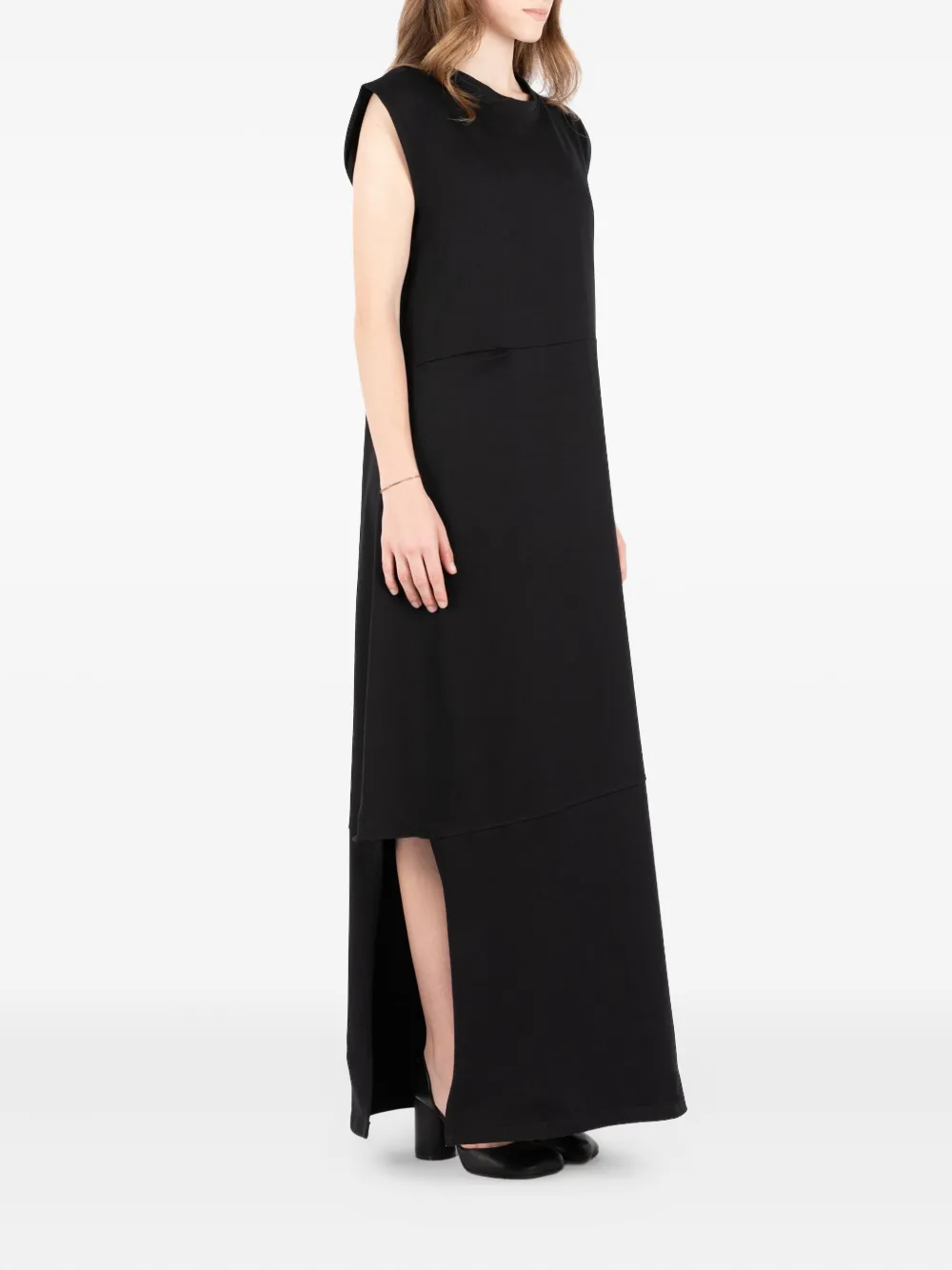 Société Anonyme Trinity Pocket asymmetrische maxi-jurk Zwart
