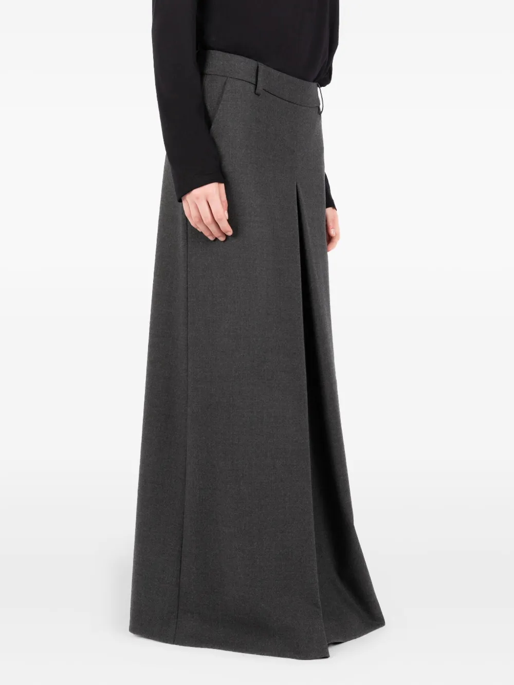 Société Anonyme Victoria geplooide maxi-rok Grijs