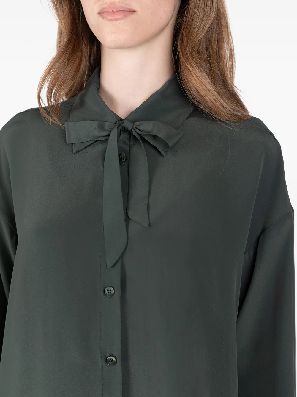 Société Anonyme Blouse met strik Groen