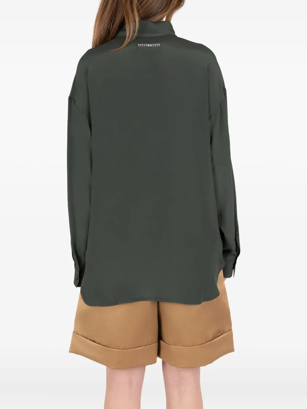 Société Anonyme Blouse met strik Groen
