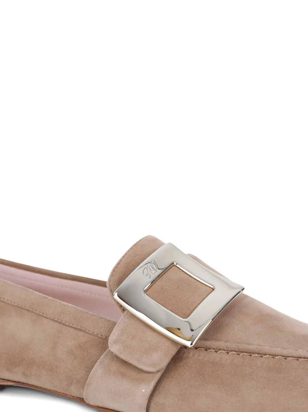 Buckle-Detail Suede Loafers