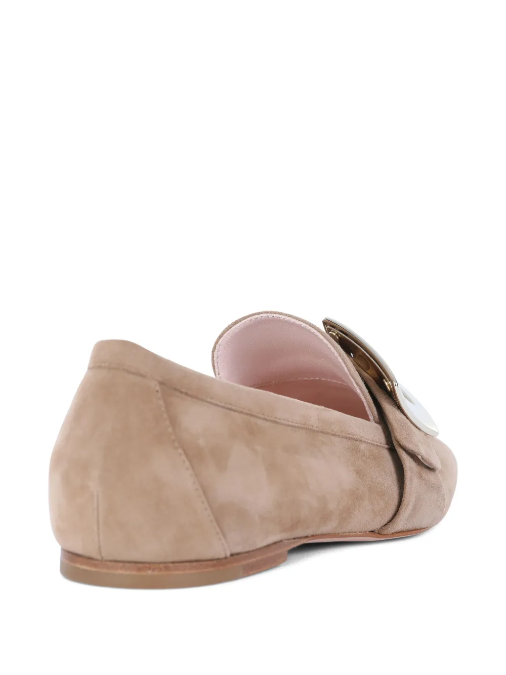 Buckle-Detail Suede Loafers