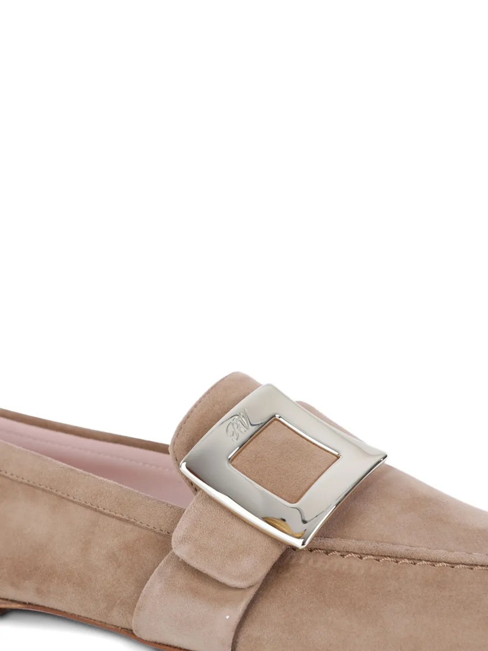 Buckle-Detail Suede Loafers