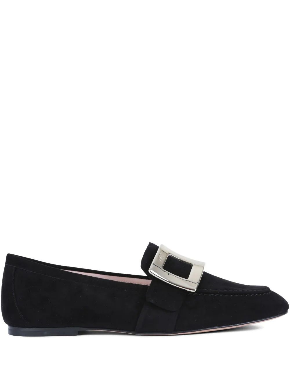 Roger Vivier buckle-detail suede loafers | Black | Image 1