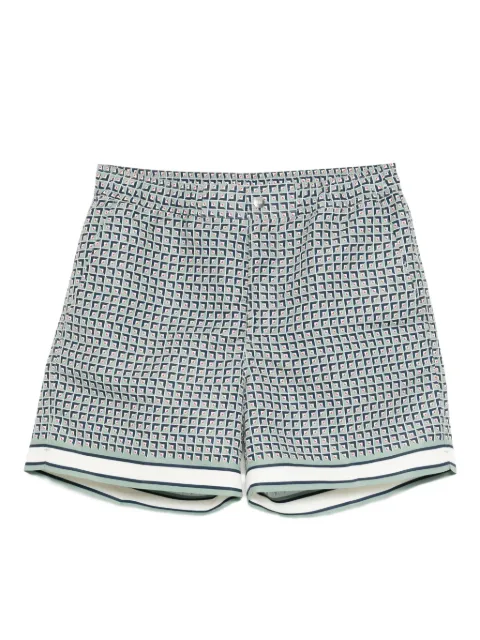 CHÉ Tessera geometric-pattern swim shorts