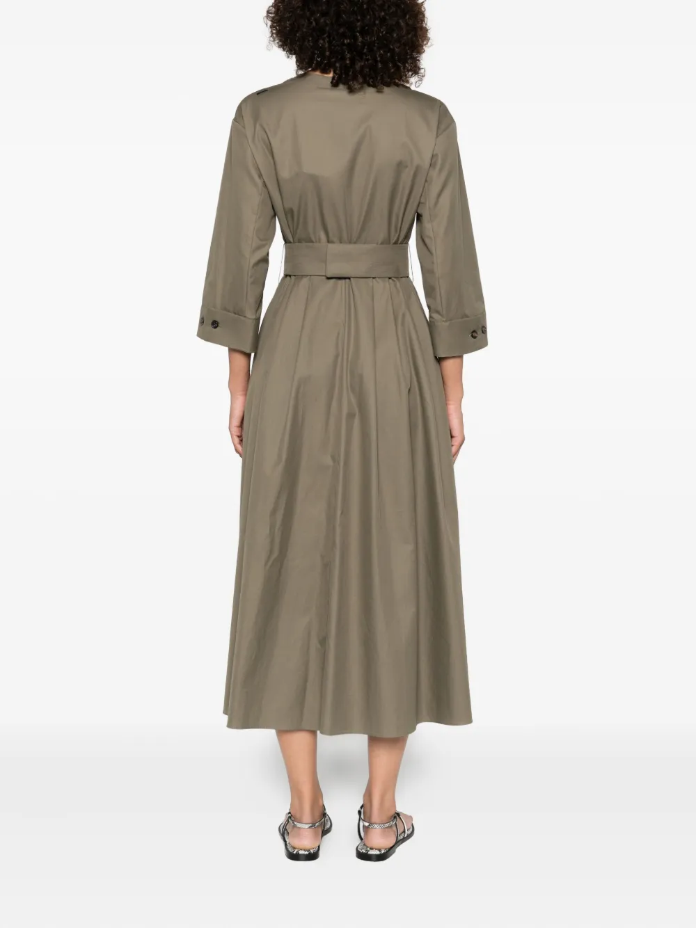 'S Max Mara Arcella belted midi dress Groen