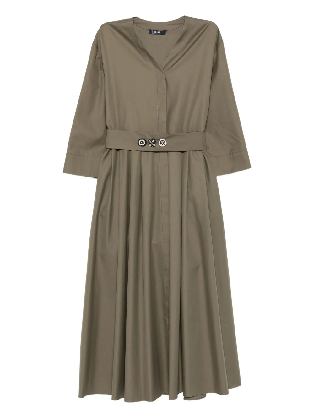 'S Max Mara Arcella belted midi dress Groen