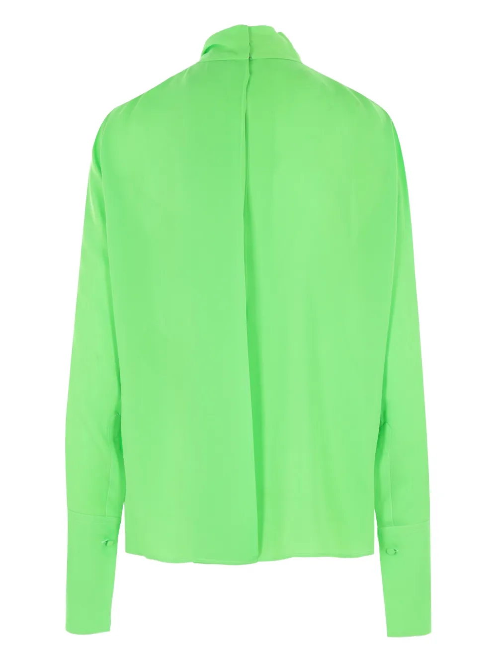 TOM FORD tie-neck shirt - Groen