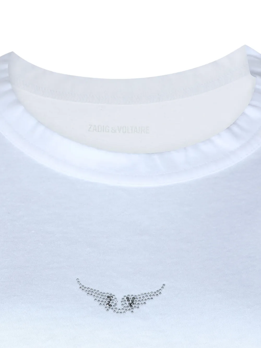 zadig and voltaire T-shirt met ronde hals Wit