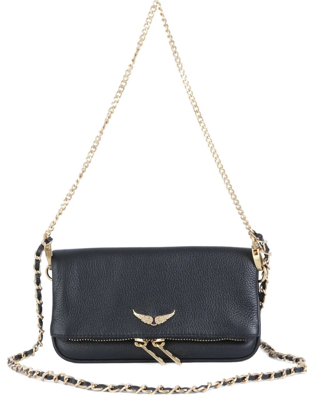 zadig and voltaire leather shoulder bag - Nero