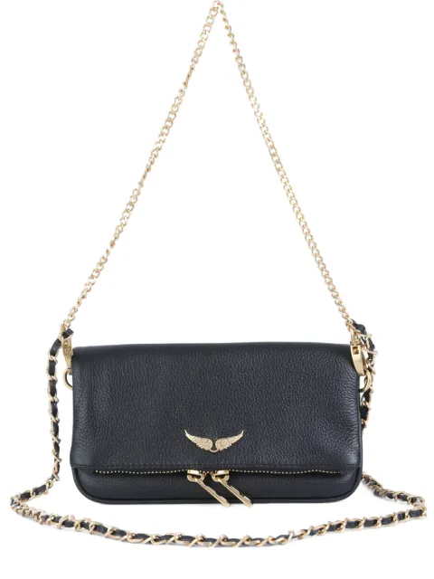 zadig and voltaire leather shoulder bag