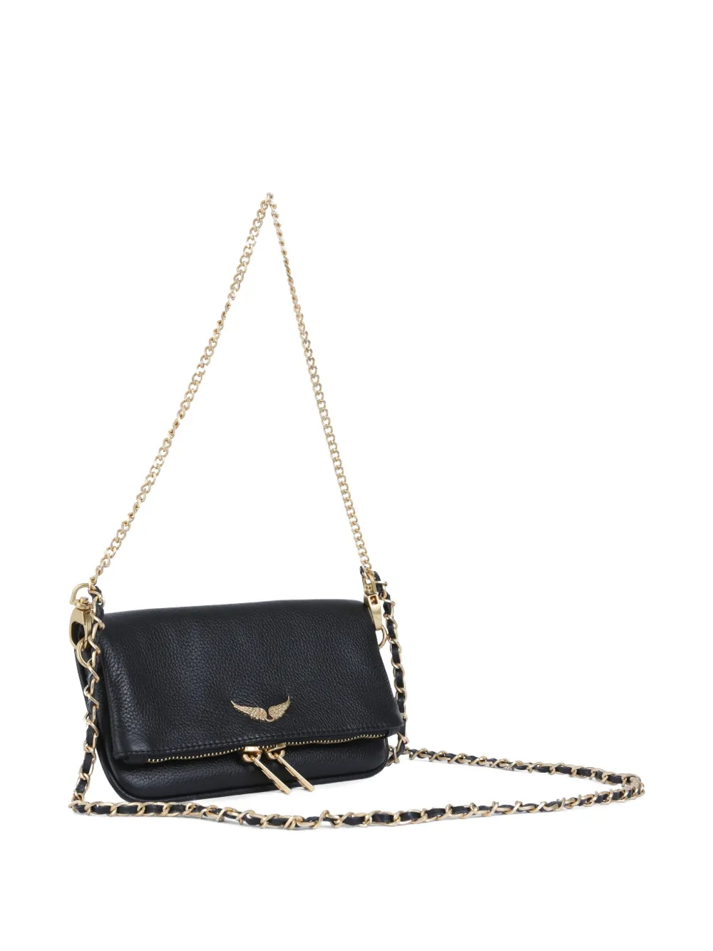 zadig and voltaire Leren schoudertas Zwart