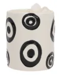 10 CORSO COMO x Love & Stones circle-pattern ceramic candle - White
