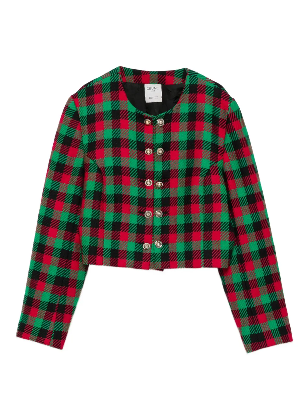 Céline Pre-Owned 1990s チェック ジャケット - レッド Céline Pre-Owned 1990s チェック ジャケット - レッド