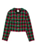 Céline Pre-Owned 1990s checked jacket - Red