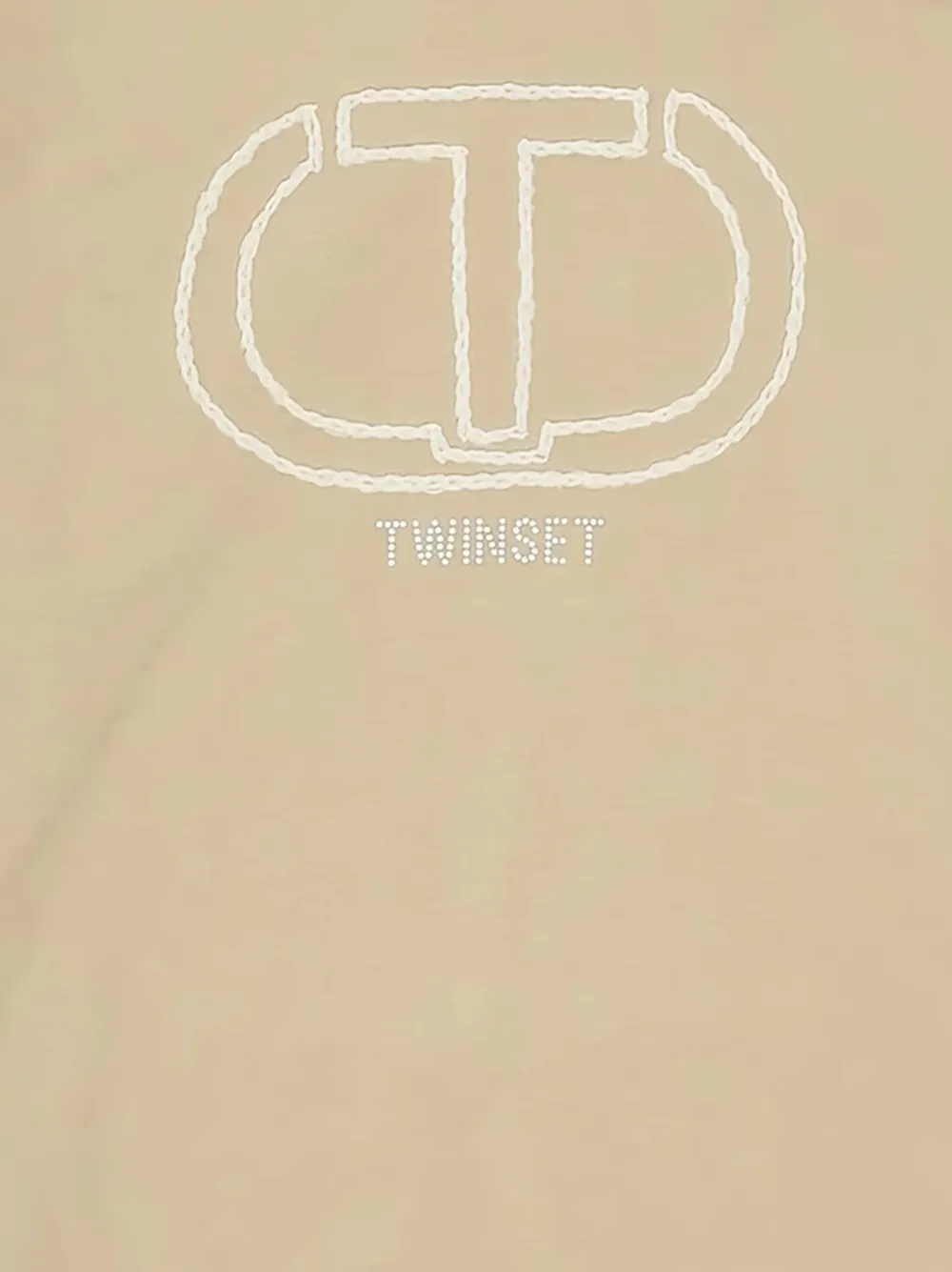 TWINSET Kids Jurk met capuchon en logodetail Beige