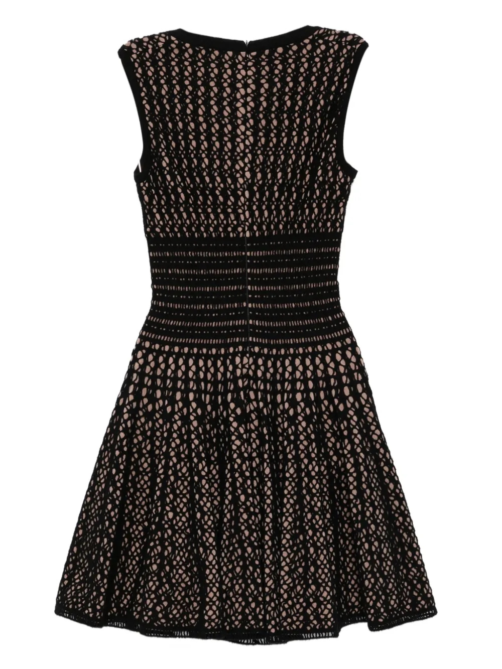Alaïa Pre-Owned 2000s kanten midi-jurk - Zwart