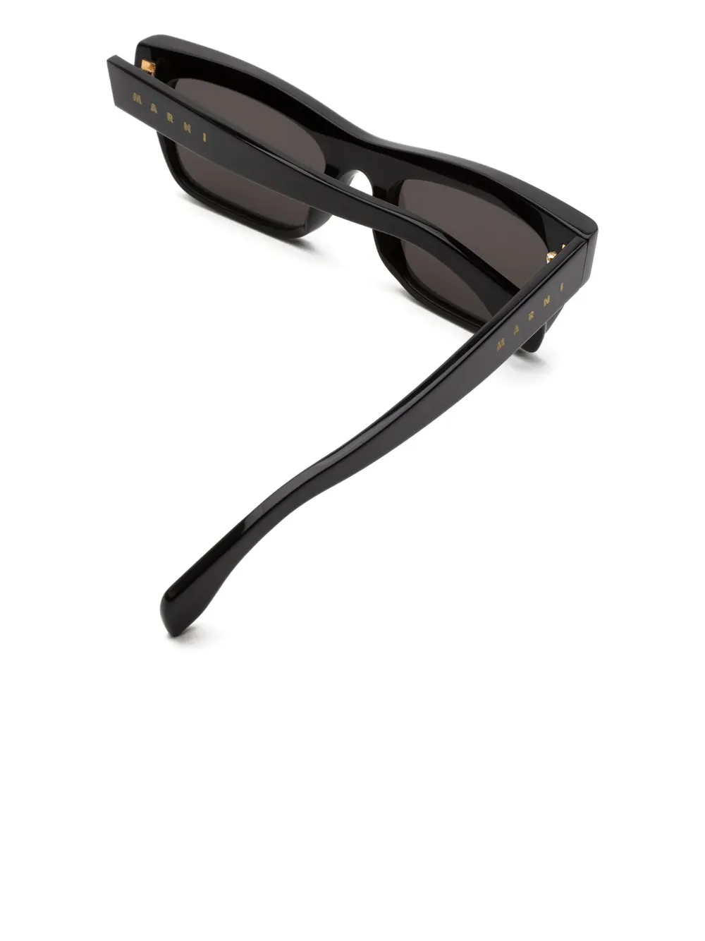 Marni Eyewear Zonnebril met rechthoekig montuur Zwart