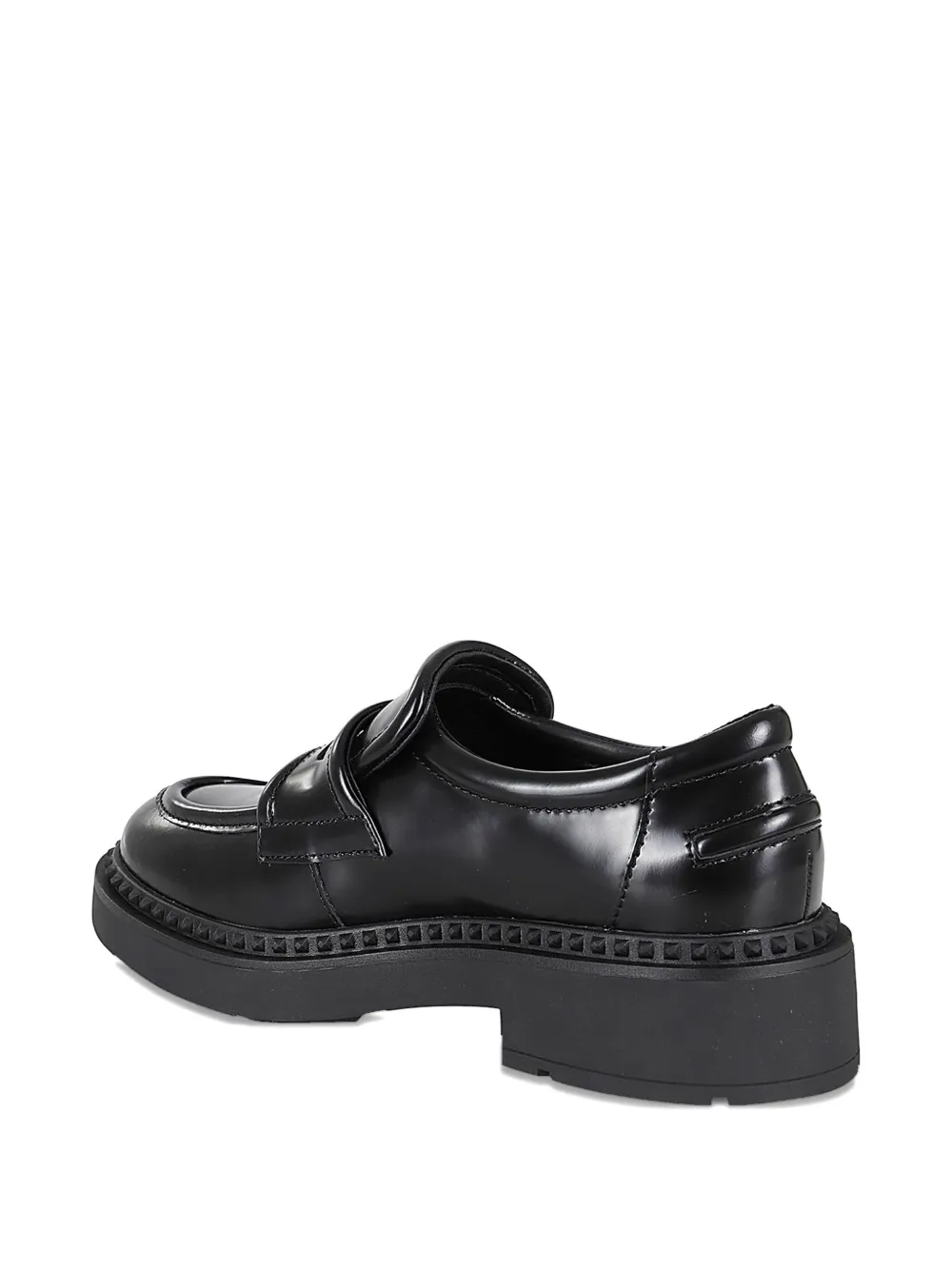Ash Miracle Leather Studded-trim Loafers