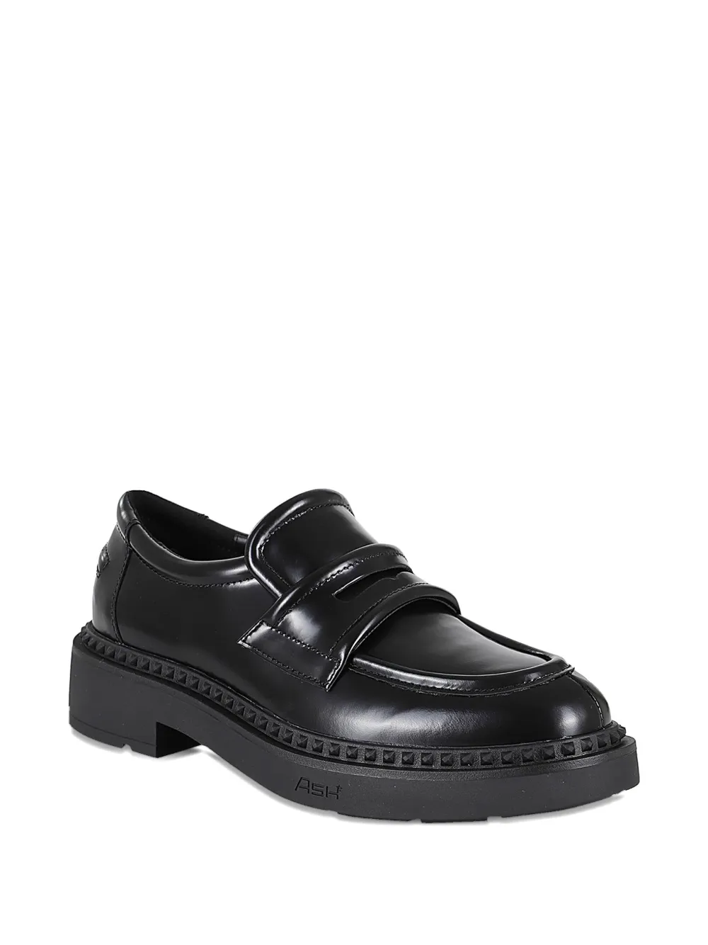 Ash Miracle Leather Studded-trim Loafers