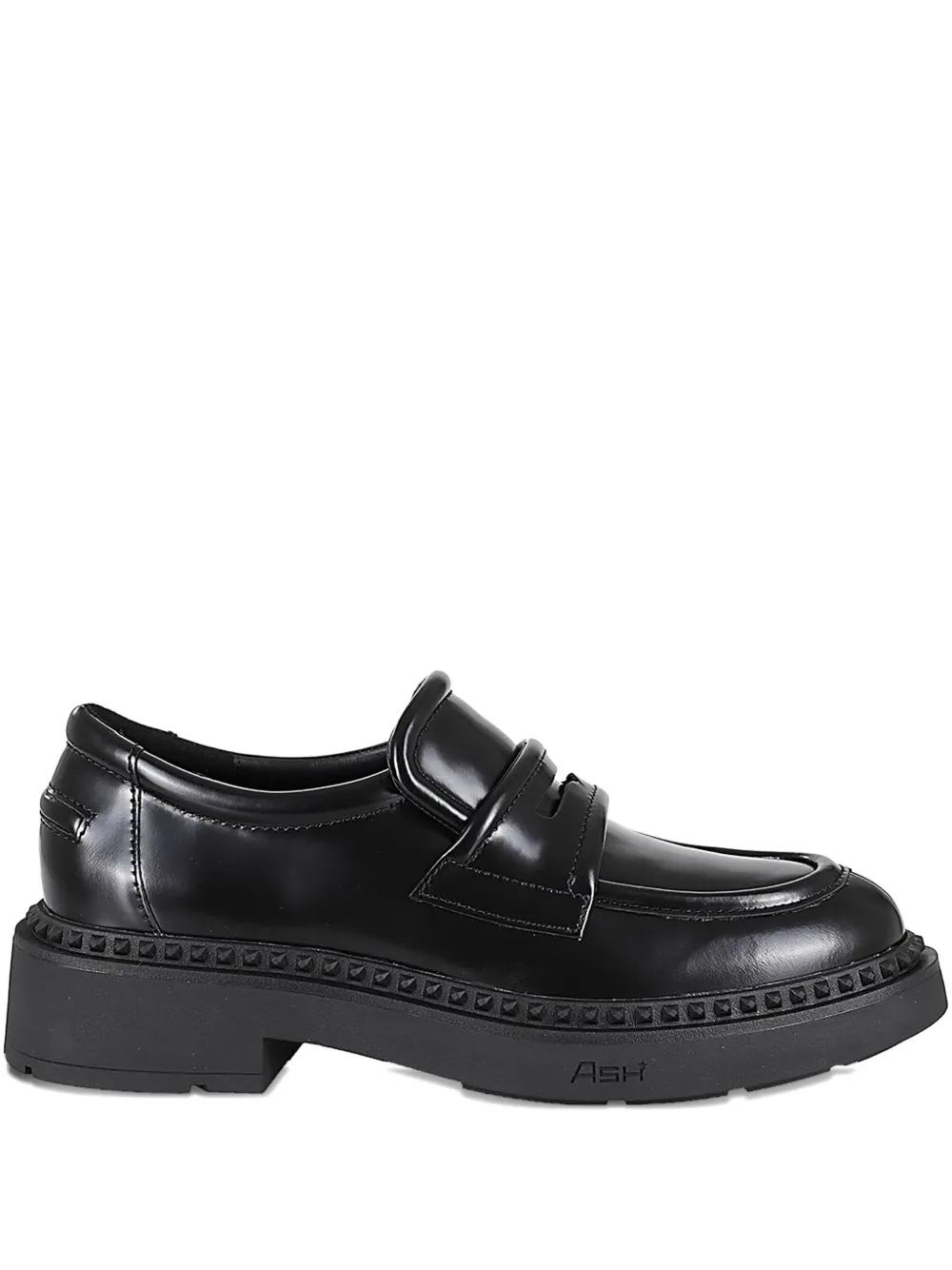 Ash Miracle Leather Studded-trim Loafers