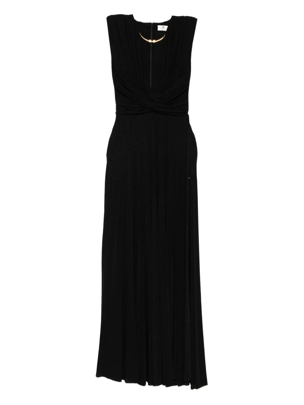Elisabetta Franchi lurex jersey dress Zwart