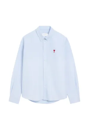 AMI Paris Ami de Coeur embroidery shirt