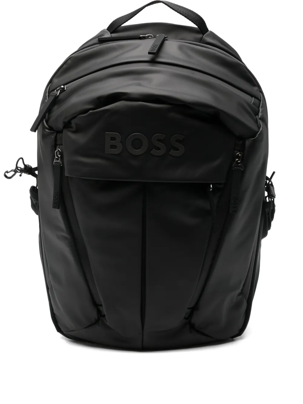 BOSS logo-print backpack Zwart