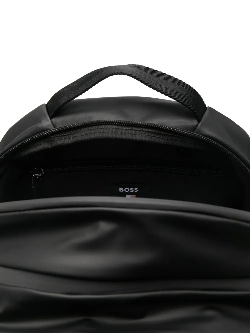 BOSS logo-print backpack Zwart
