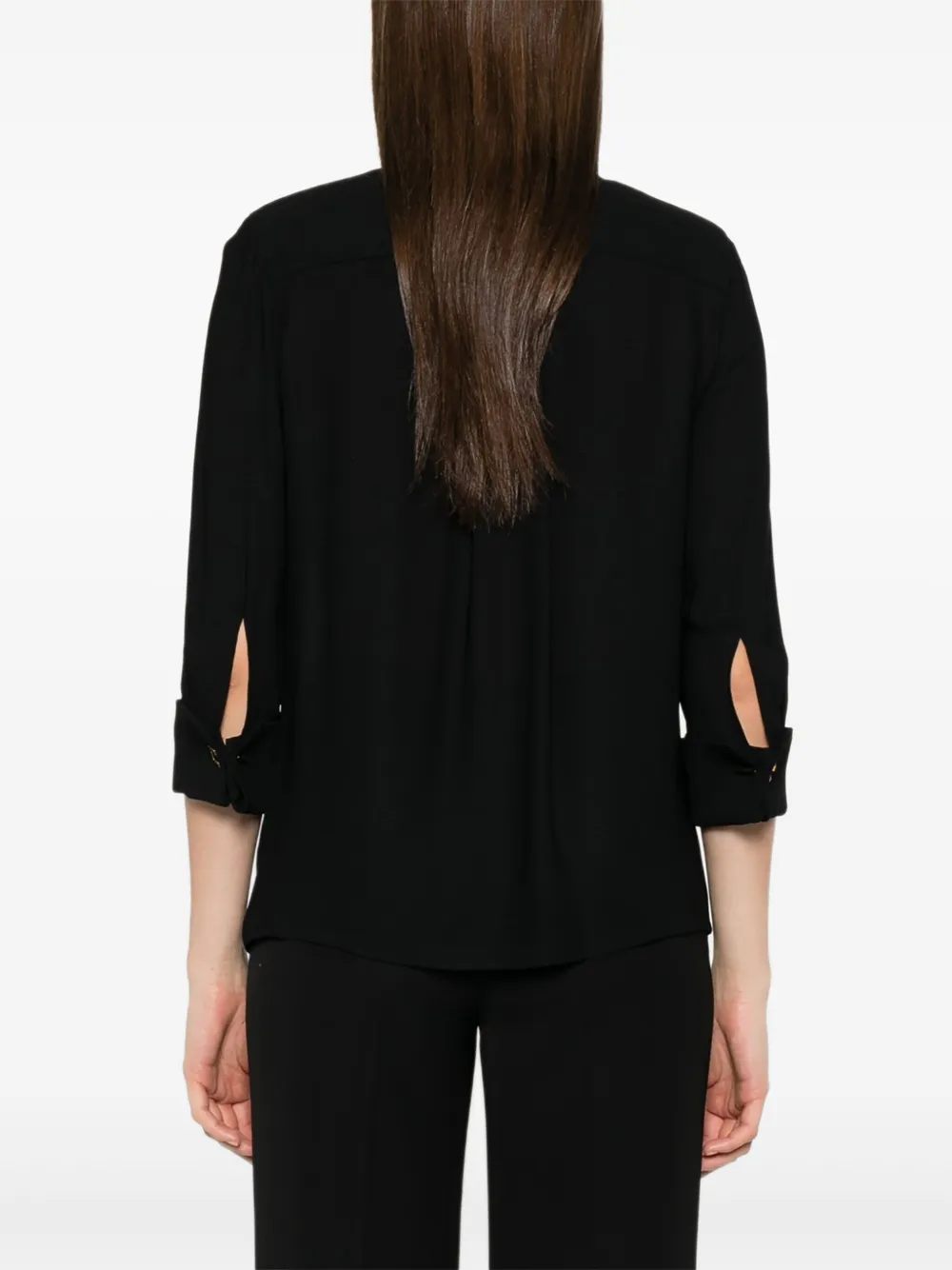 Elisabetta Franchi key-detail pocket shirt Zwart