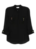 Elisabetta Franchi key-detail pocket shirt - Black