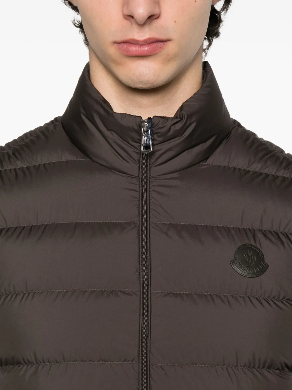 Moncler quilted down gilet Bruin