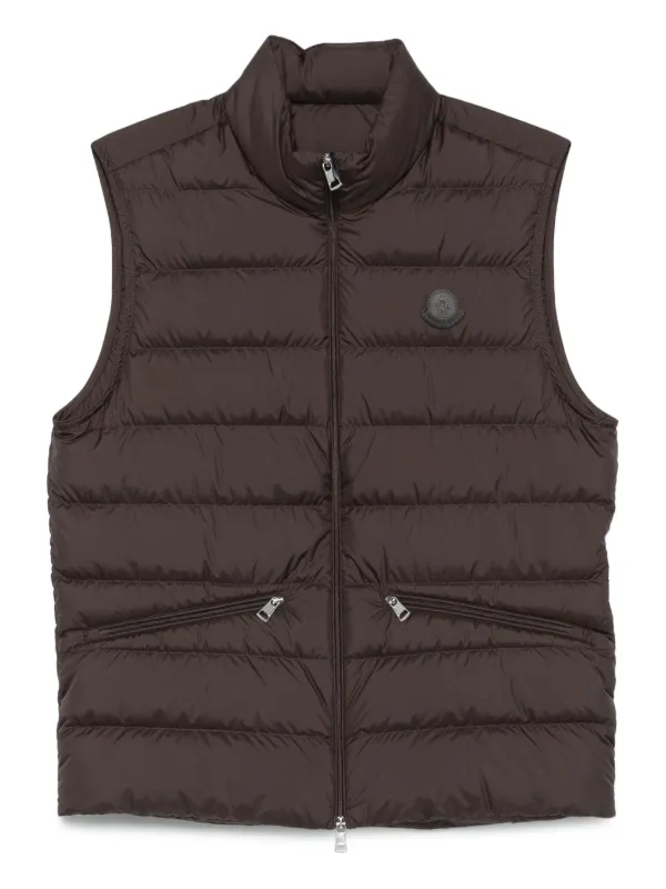 Moncler ダウンベスト | ブラウン | FARFETCH JP