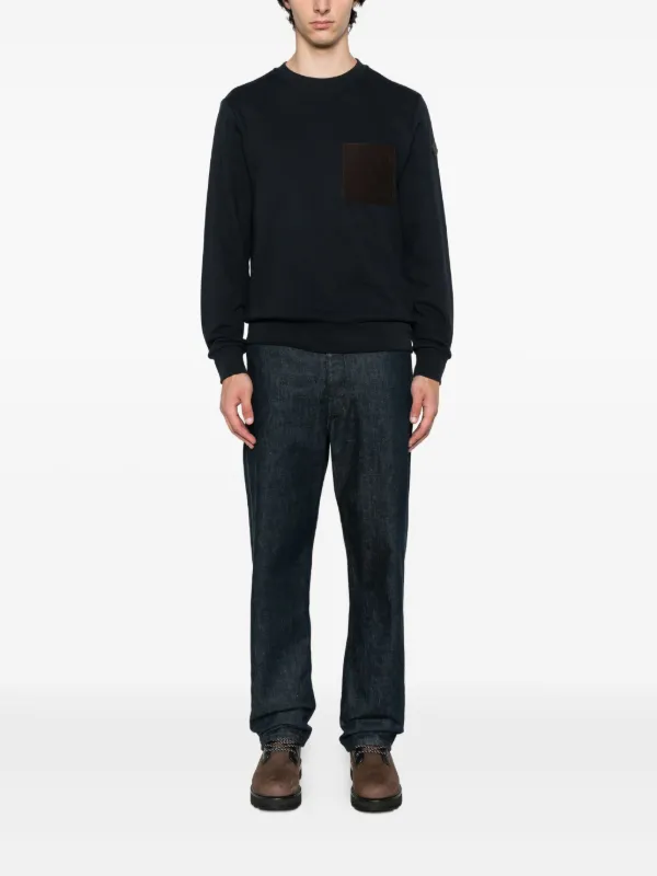 Moncler パッチポケット スウェットシャツ | ブルー | FARFETCH JP