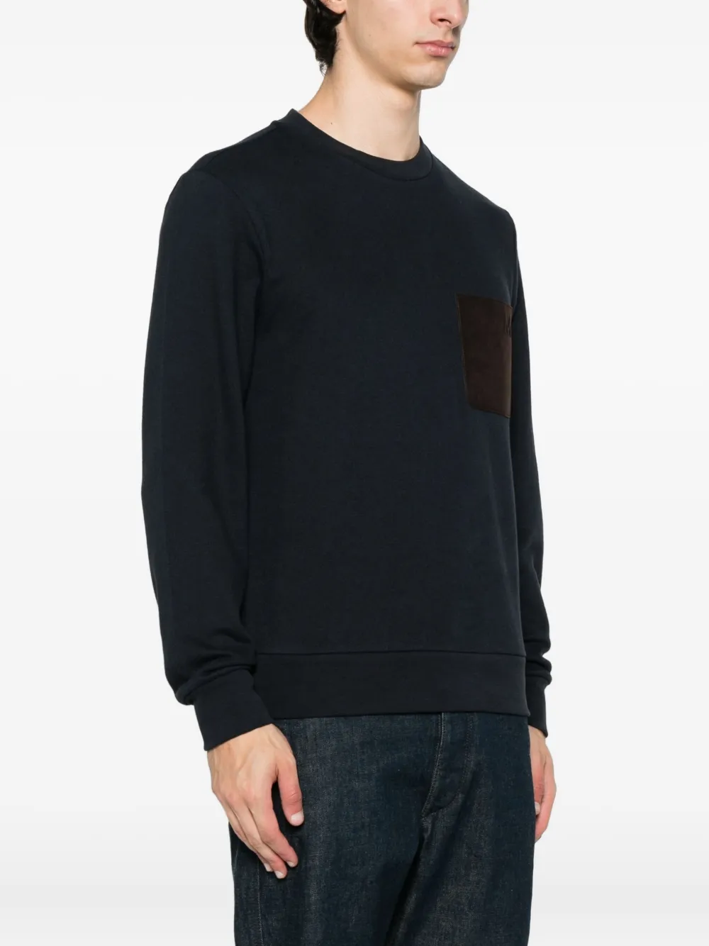 Moncler patch-pocket sweatshirt Blauw