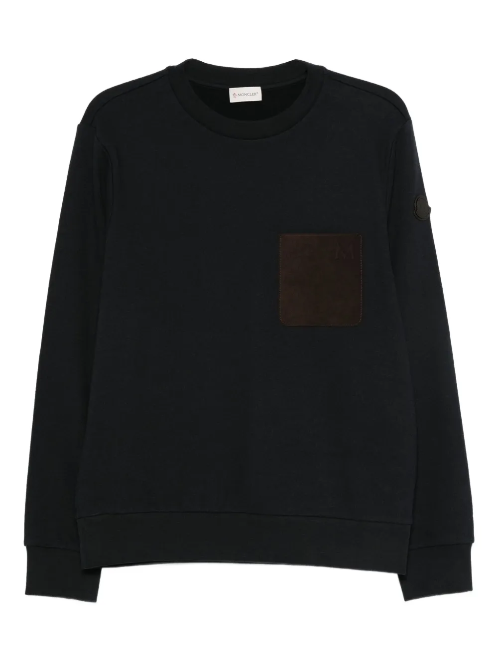 Moncler patch-pocket sweatshirt Blauw