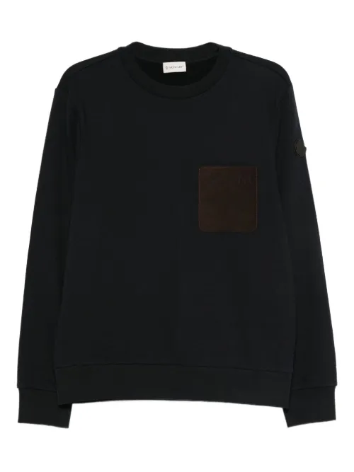 Sweat à poche plaquée - Moncler - Modalova