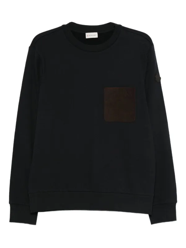★MONCLER★ポケット パッチ スウェットシャツ Moncler パッチポケット スウェットシャツ | ブルー | FARFETCH JP