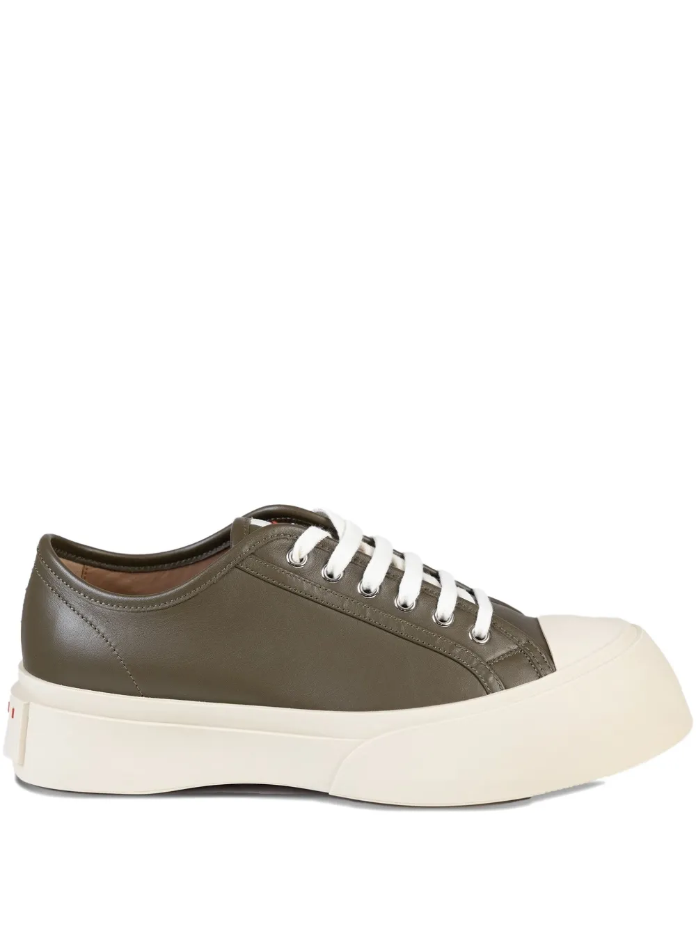 Marni Pablo leather platform trainers | Green | Image 1