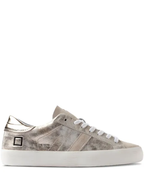 D.A.T.E. metallic leather sneakers
