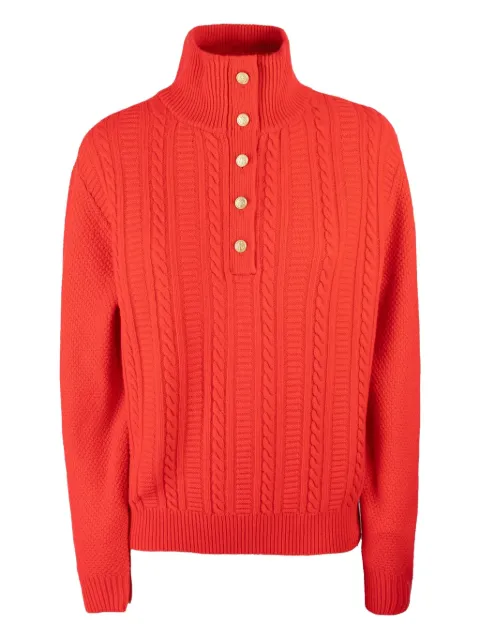 A.P.C. Thea cable-knit button sweater